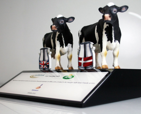 Bespoke Financial Gift with Model Cows