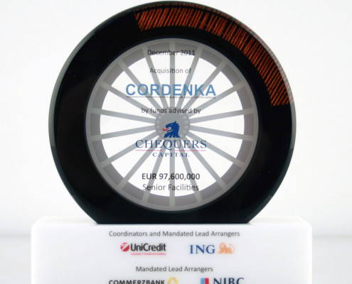 Lucite Financial Deal Toy Wheel