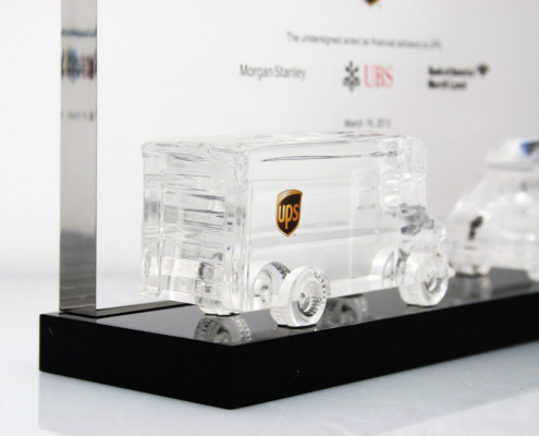 Financial Lucite Model Vehicle
